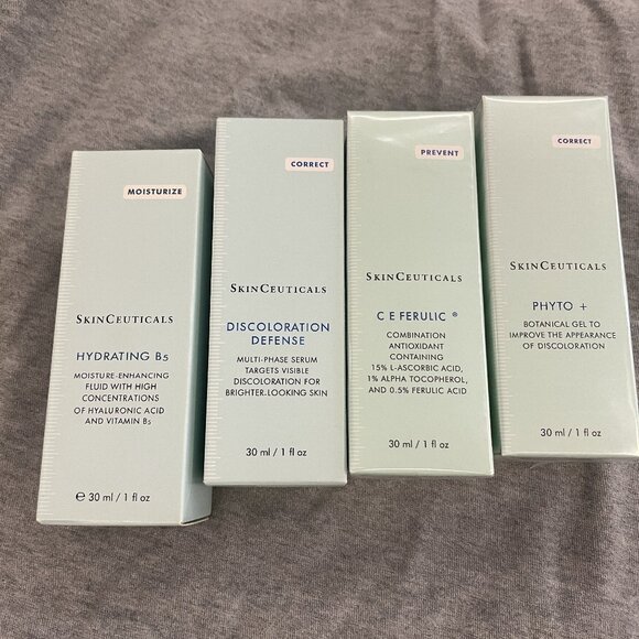 Skinceuticals Hydrating B5, Discoloration Defense, C E Ferulic, Phyto+